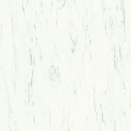 Виниловый пол Quick-Step Ambient Click Мрамор каррарский белый 40136 1300x320x4,5 в Воронеже