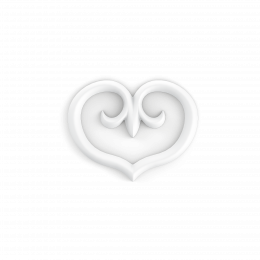 Лепнина Orac Luxxus PUROTOUCH® G75 Декоративный элемент сердце 210x14x270мм