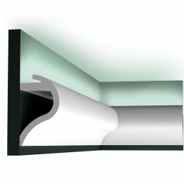 Лепнина Orac Axxent DUROPOLYMER® C364 Профиль для скрытого освещения Wave 80x140x2000мм