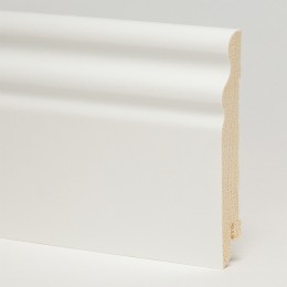 Плинтус деревянный ламинированный Pedross белый гладкий SEG100 95x15