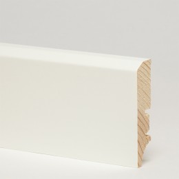 Плинтус деревянный Barlinek белый матовый лак 60x16