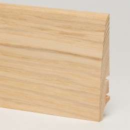 Плинтус деревянный Barlinek дуб белый матовый лак 78x18