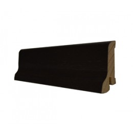 Плинтус деревянный Polarwood Дуб темно-коричневый Лак 60х22